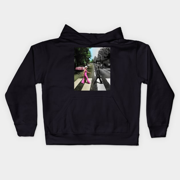 Barbenheimer Road Kids Hoodie by JustRalphy